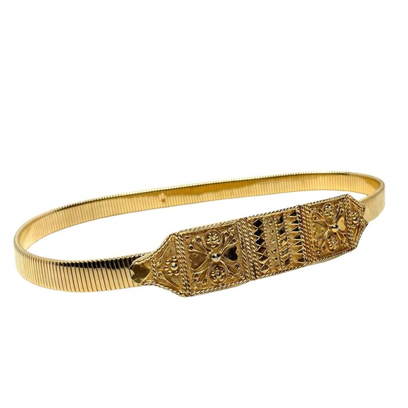 Accessocraft NYC Accessories - Accessocraft Gold Color Stretch Belt Buckle (Vintage)